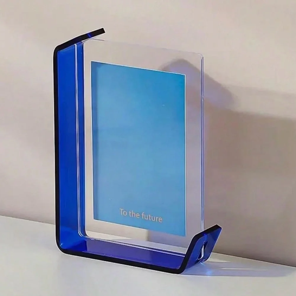 Blue Translucent Acrylic Photo Frame
